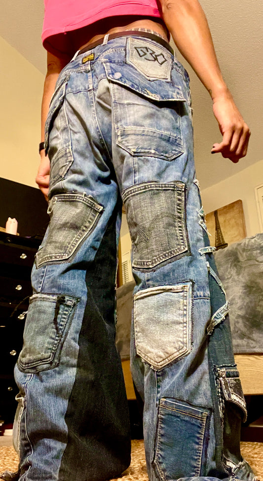 Upcycled G-Star True Religion Jeans 1of1